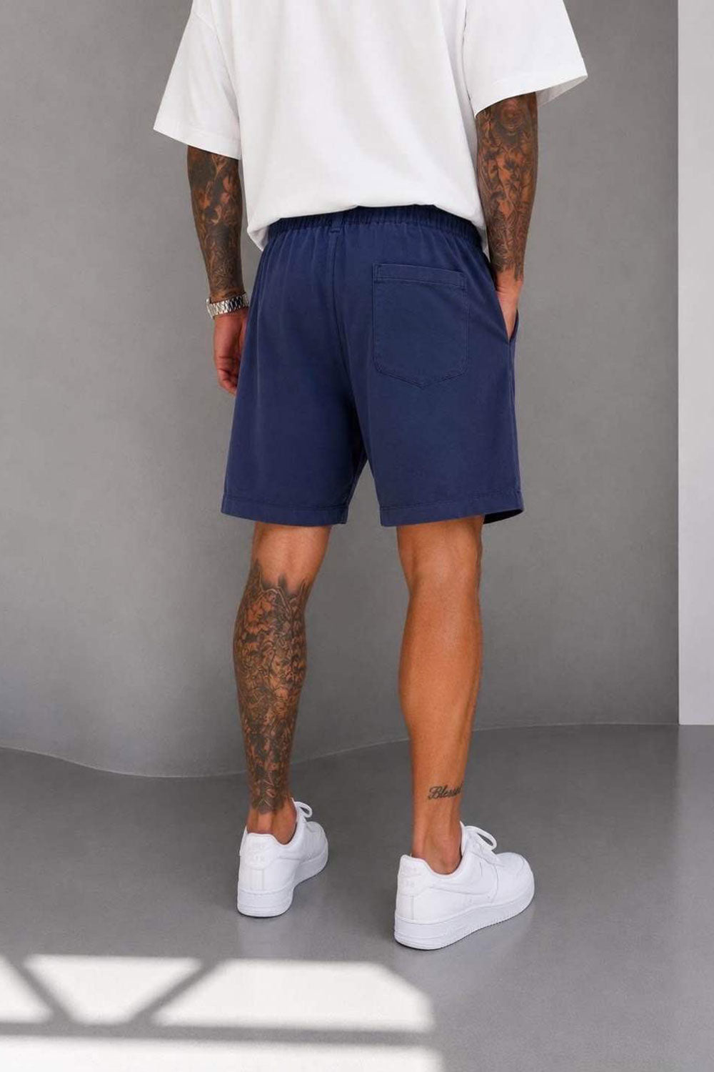 Βερμούδα Tailored Urban Pleated Studio Με Πιέτες – Μπλε
