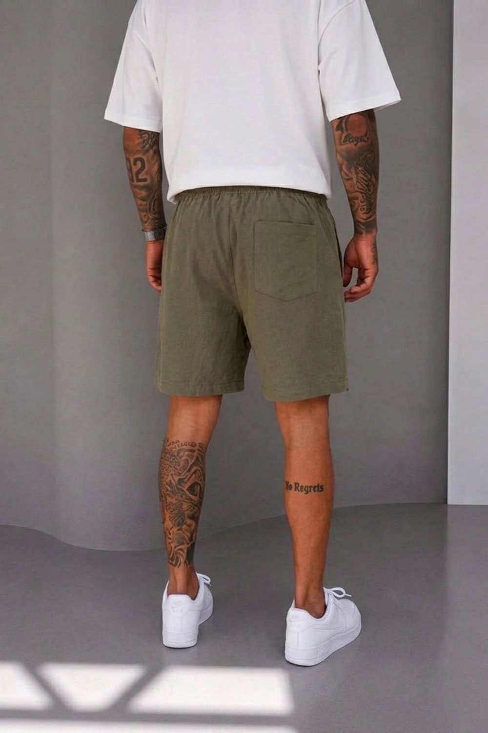 Βερμούδα Tencel-Blend Urban Drawstring Studio – Χακί