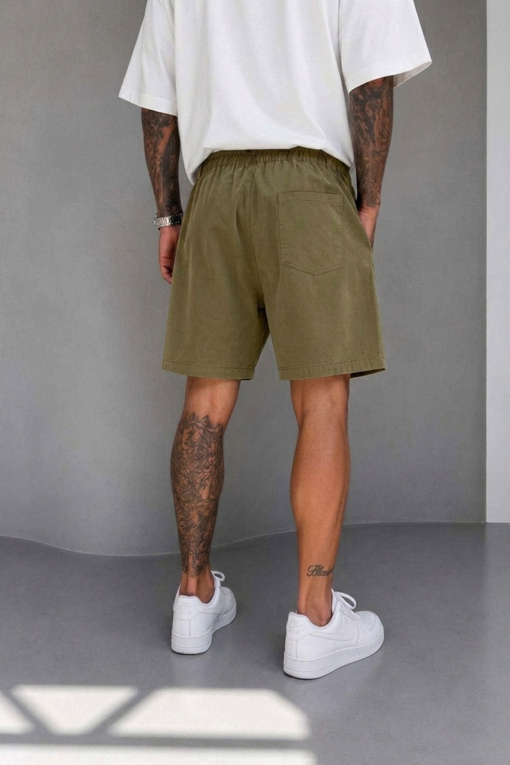 Βερμούδα Tailored Urban Pleated Studio Με Πιέτες – Χακι