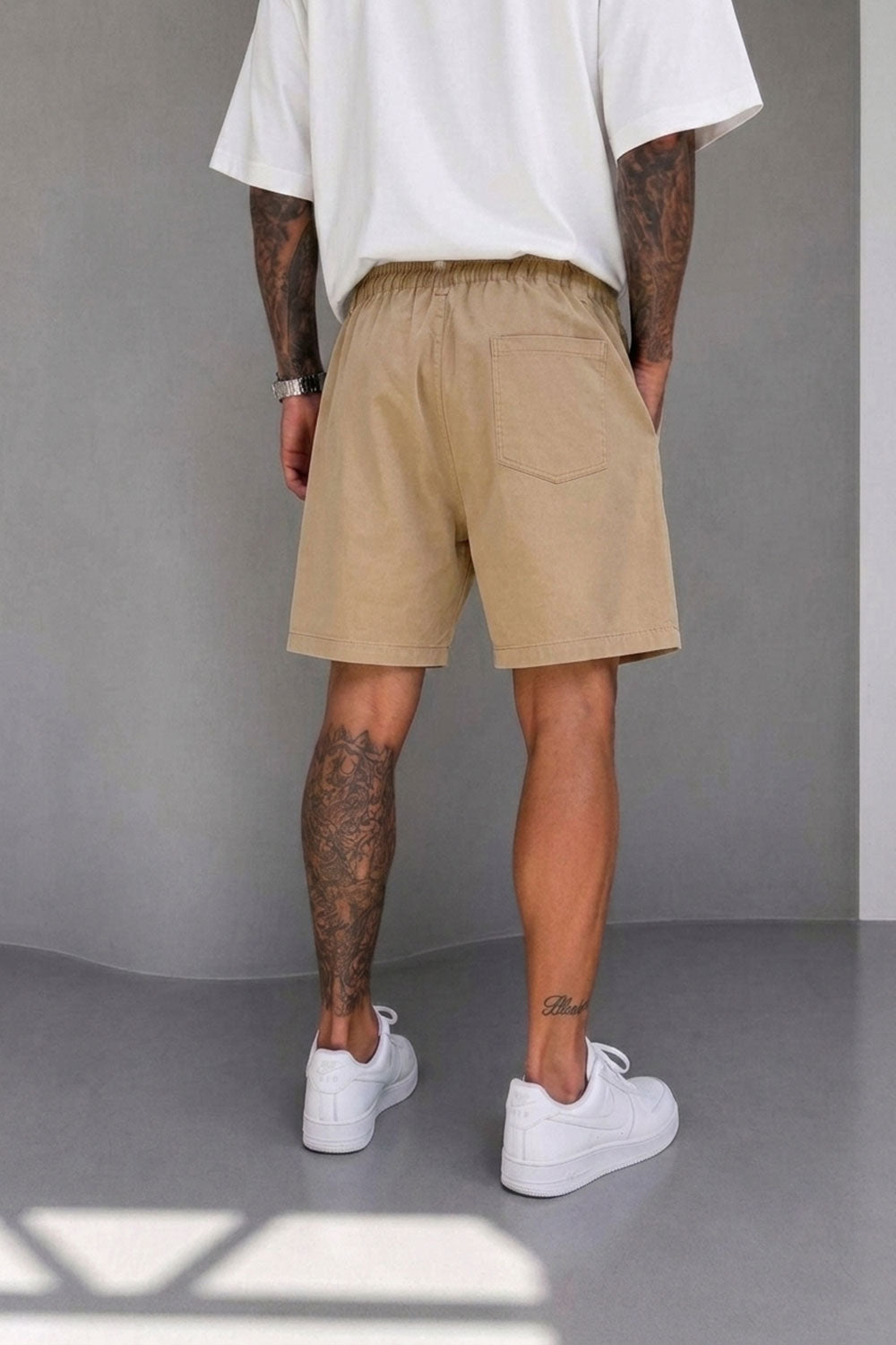 Βερμούδα Tailored Urban Pleated Studio Με Πιέτες – Μπεζ