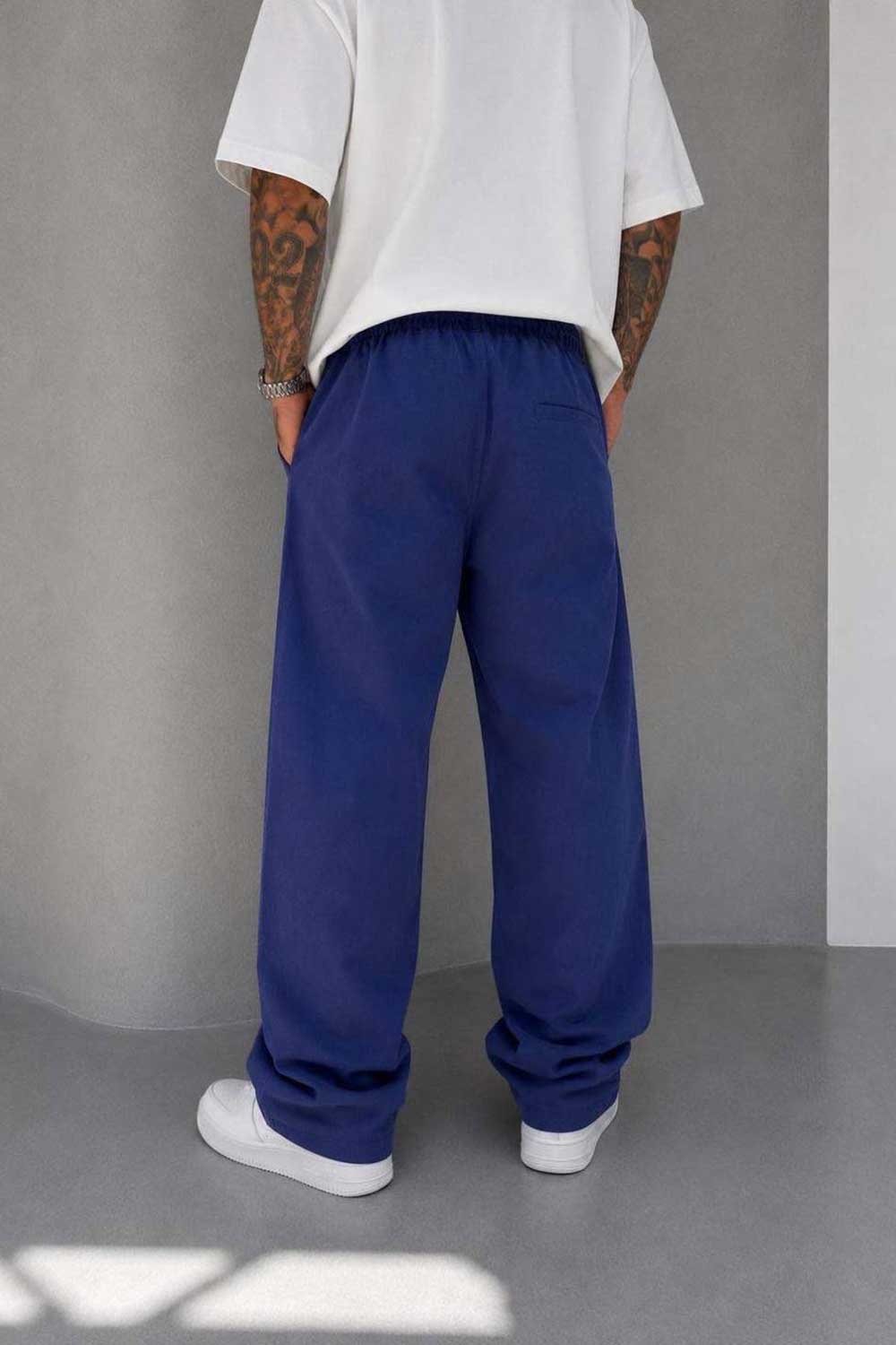Παντελόνι Cotton Baggy Jogger Studio – Σκούρο Μπλε