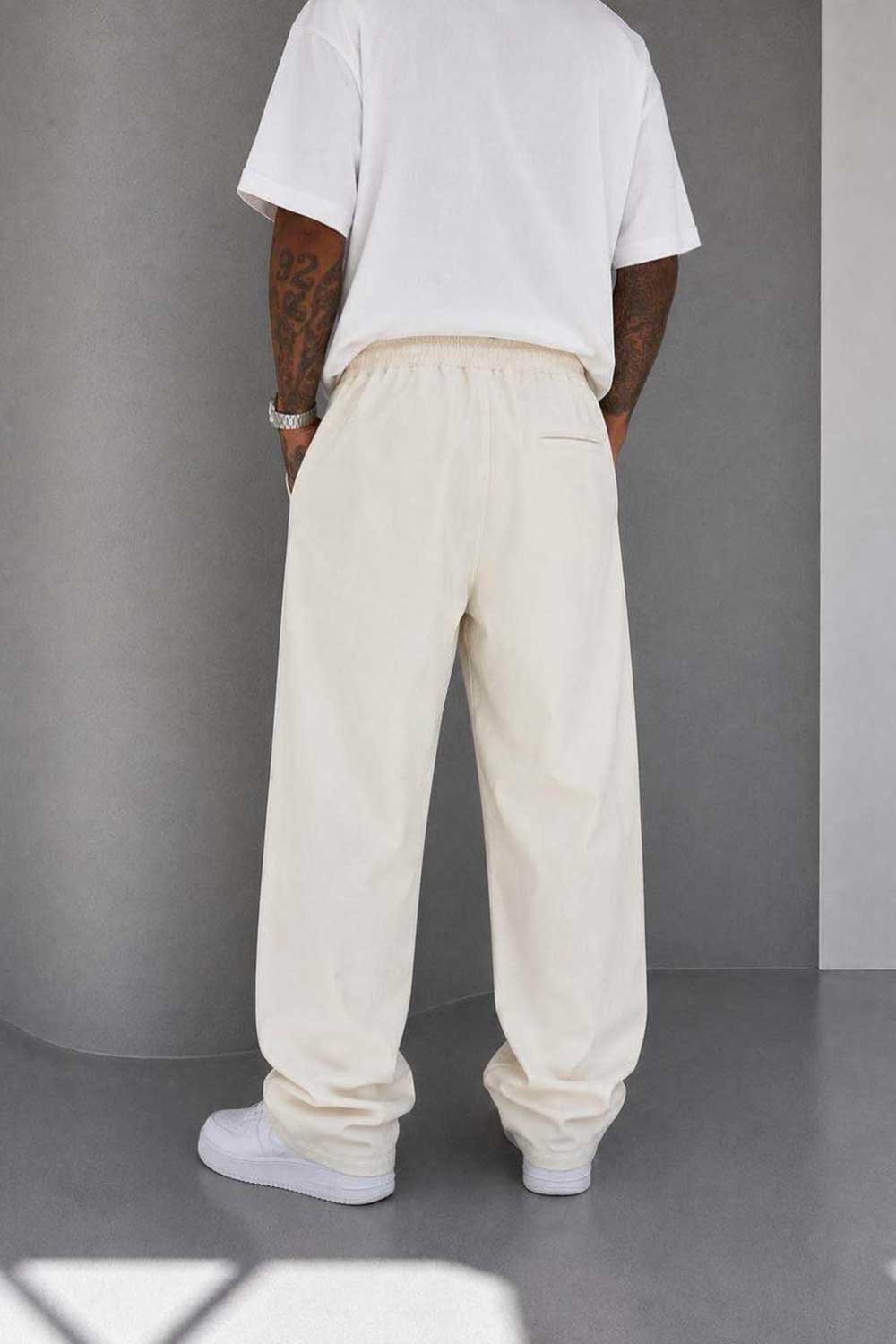 Παντελόνι Cotton Baggy Jogger Studio – Μπεζ