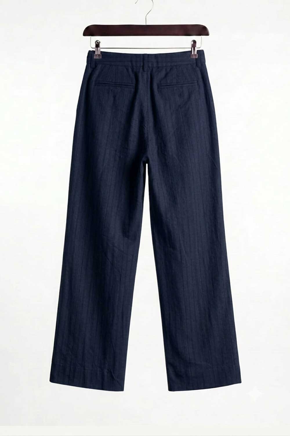 Παντελόνι Premium Modal-Blend Textured Stripe Studio – Σκούρο Μπλε