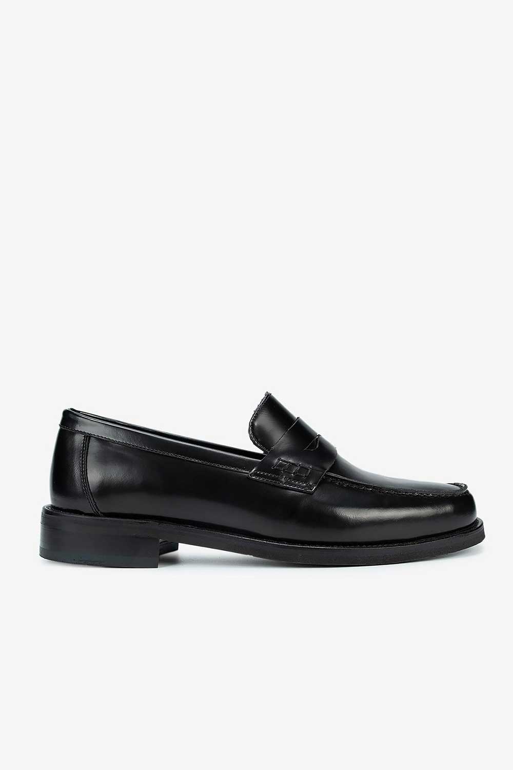 Χειροποίητα Παπούτσια Leather Classic Loafers Studio – Μαύρο
