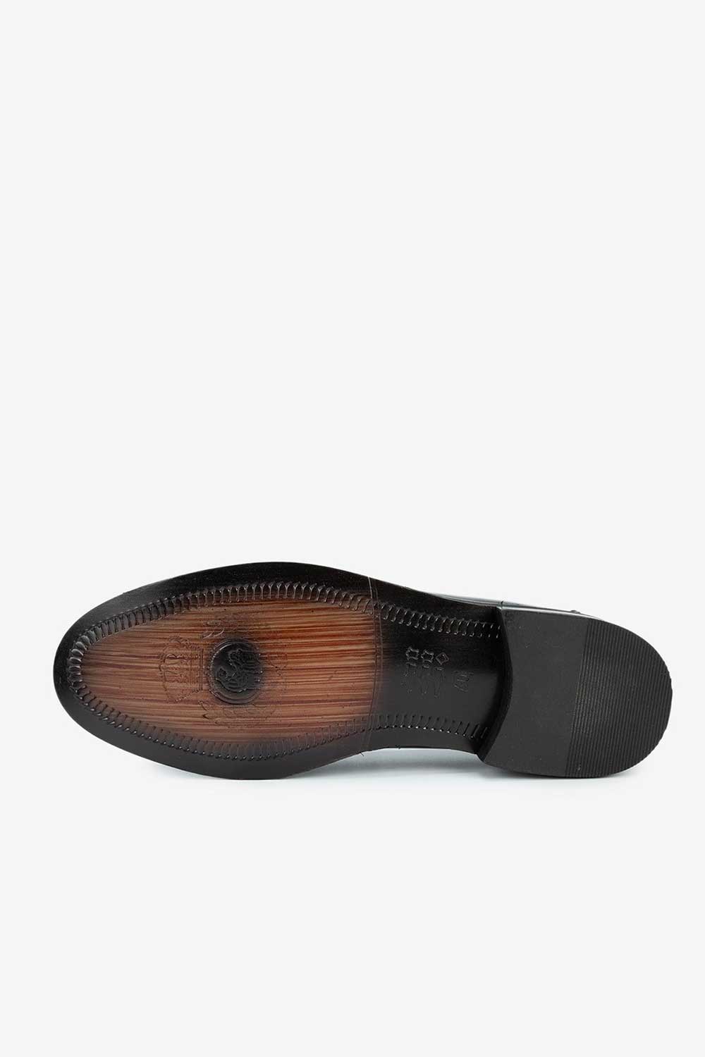 Χειροποίητα Παπούτσια Leather Classic Loafers Studio – Μαύρο