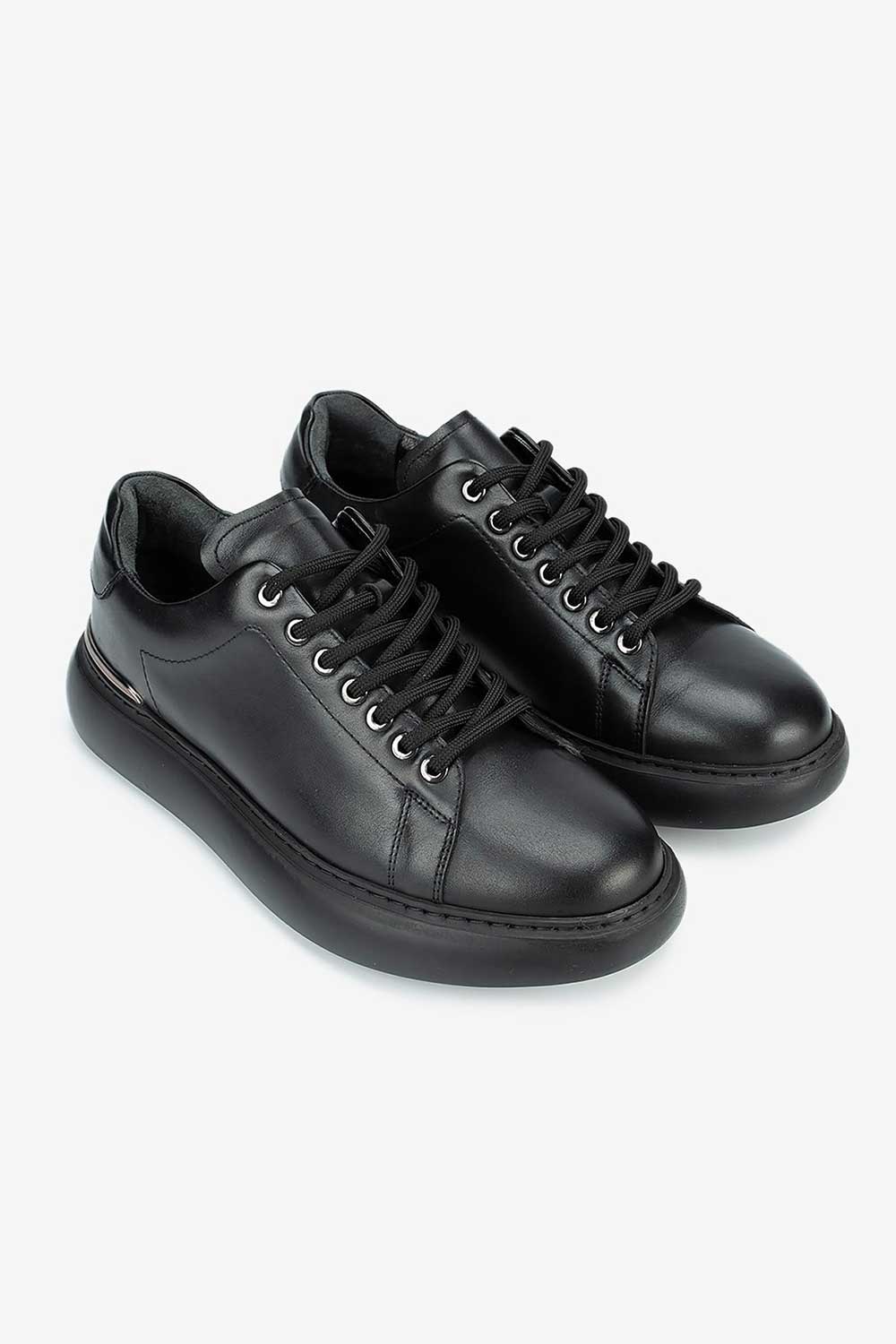 Παπούτσια Leather Urban Sneakers Studio – Μαύρο