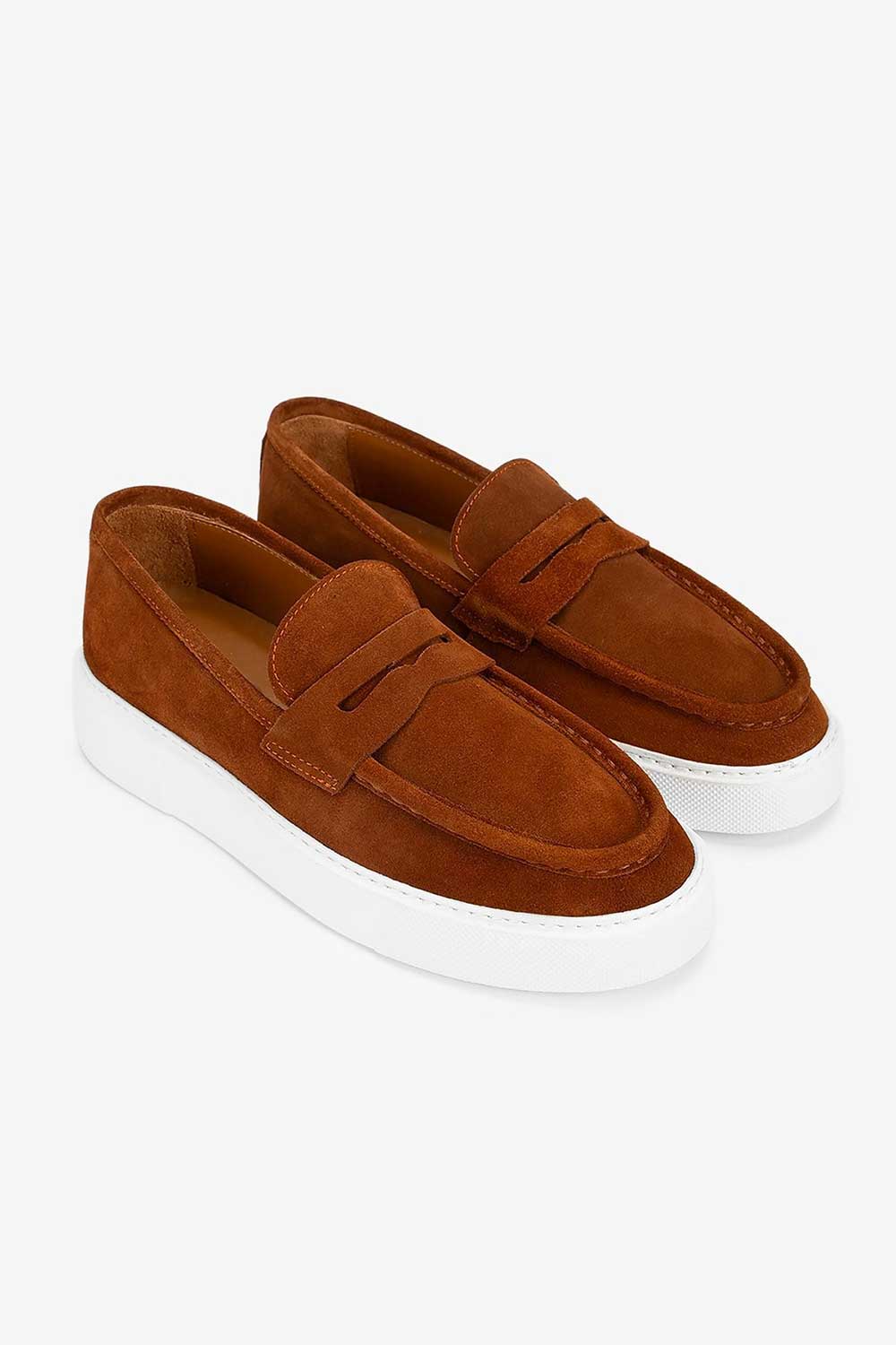 Χειροποίητα Παπούτσια  Suede Urban Loafers Studio – Καφέ