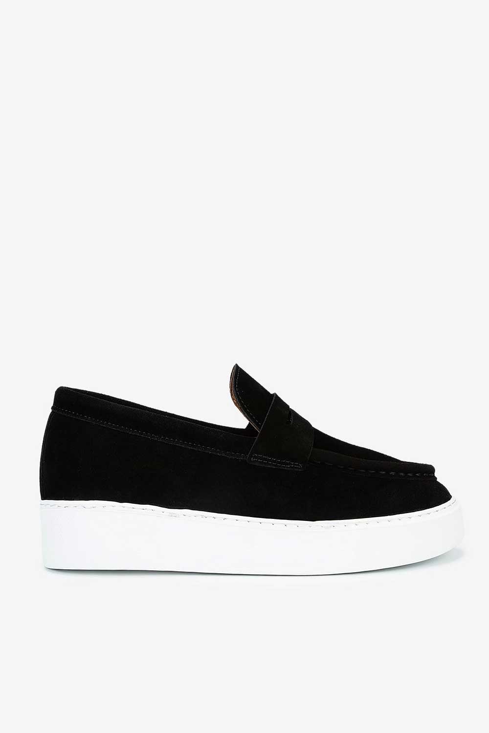 Χειροποίητα Παπούτσια  Suede Urban Loafers Studio – Μαύρο