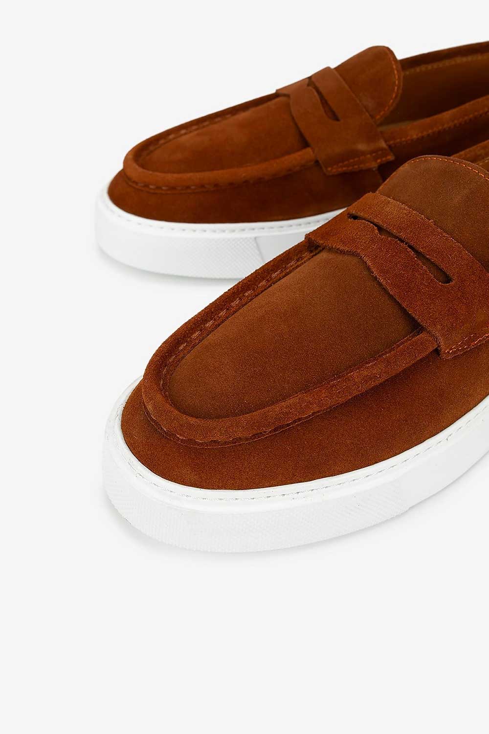 Χειροποίητα Παπούτσια  Suede Urban Loafers Studio – Καφέ