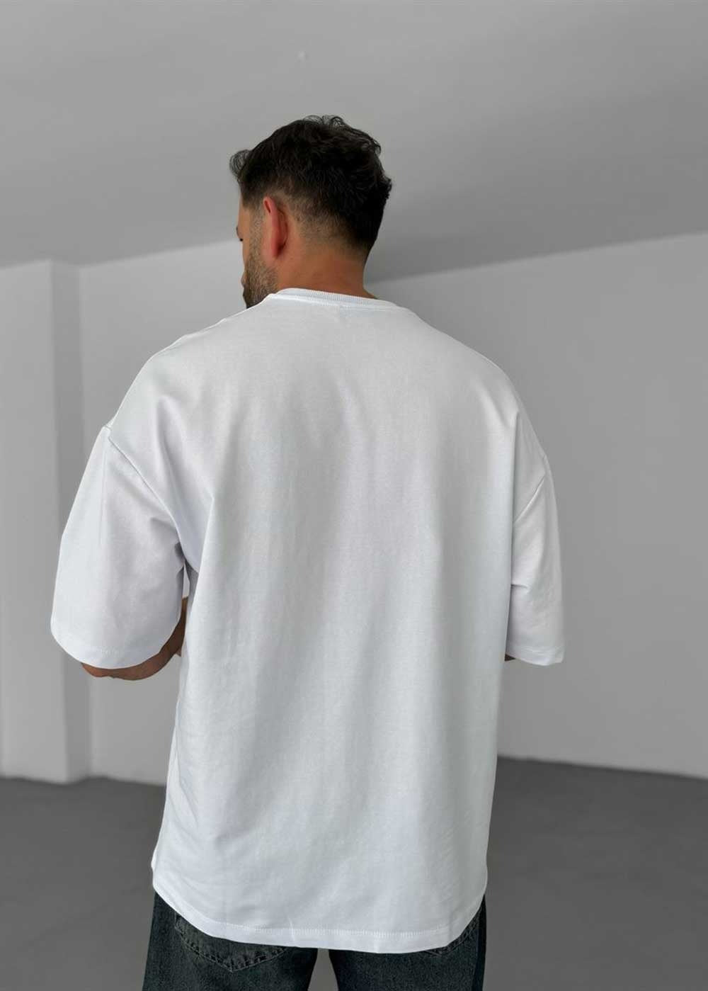 Basic Oversized T-Shirt – Λευκό – 5