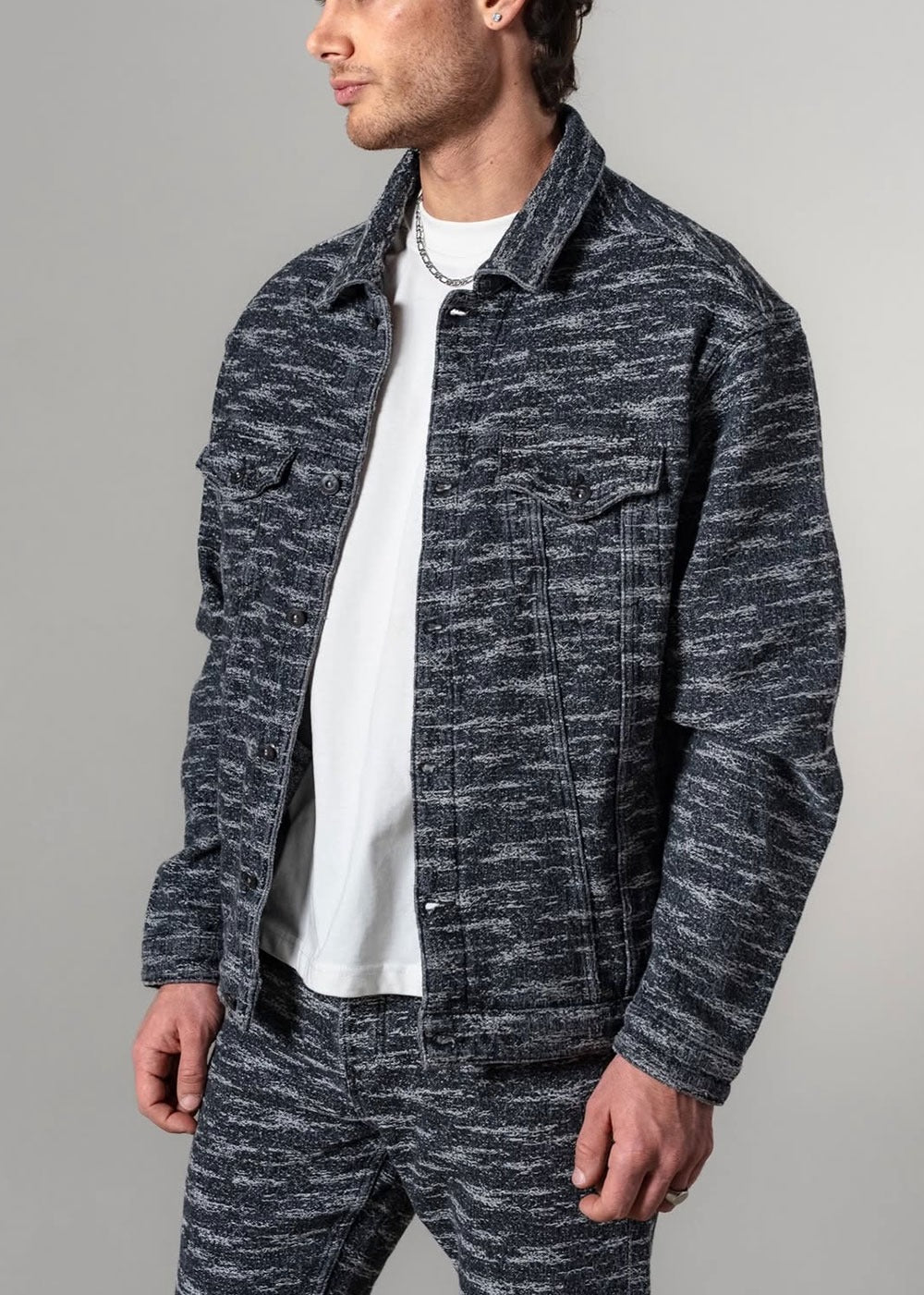Signature Textured Denim Σετ – Μαύρο-Γκρι – 6