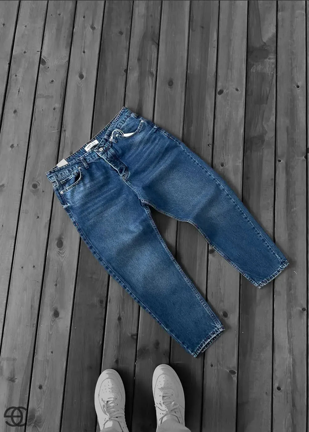 Παντελόνι Τζιν Loose Fit επεξεργασμένο – Μπλε – 7