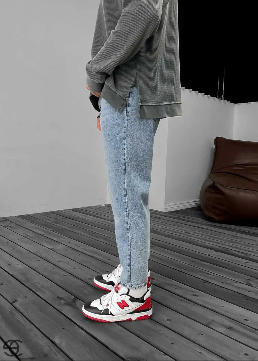 Παντελόνι Τζιν Loose Fit Ρετρό Γαλάζιο – 5