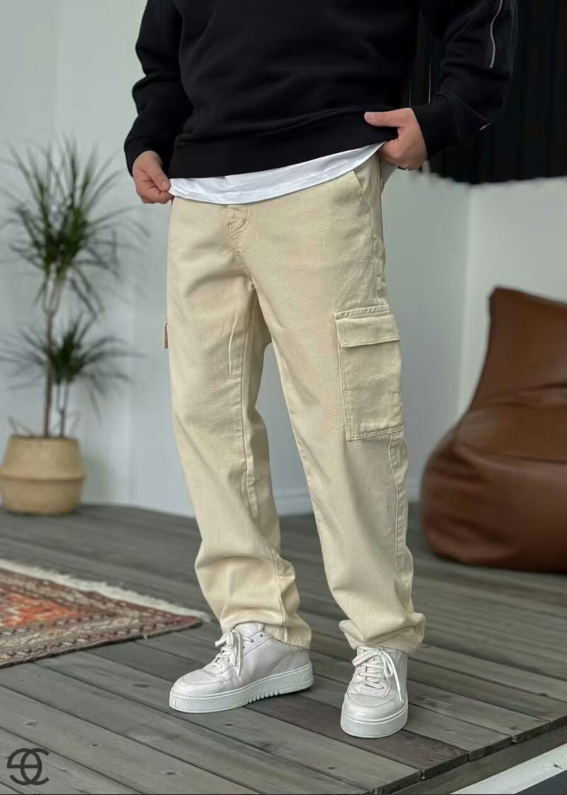 Cargo Παντελόνι Baggy -Μπεζ – 6
