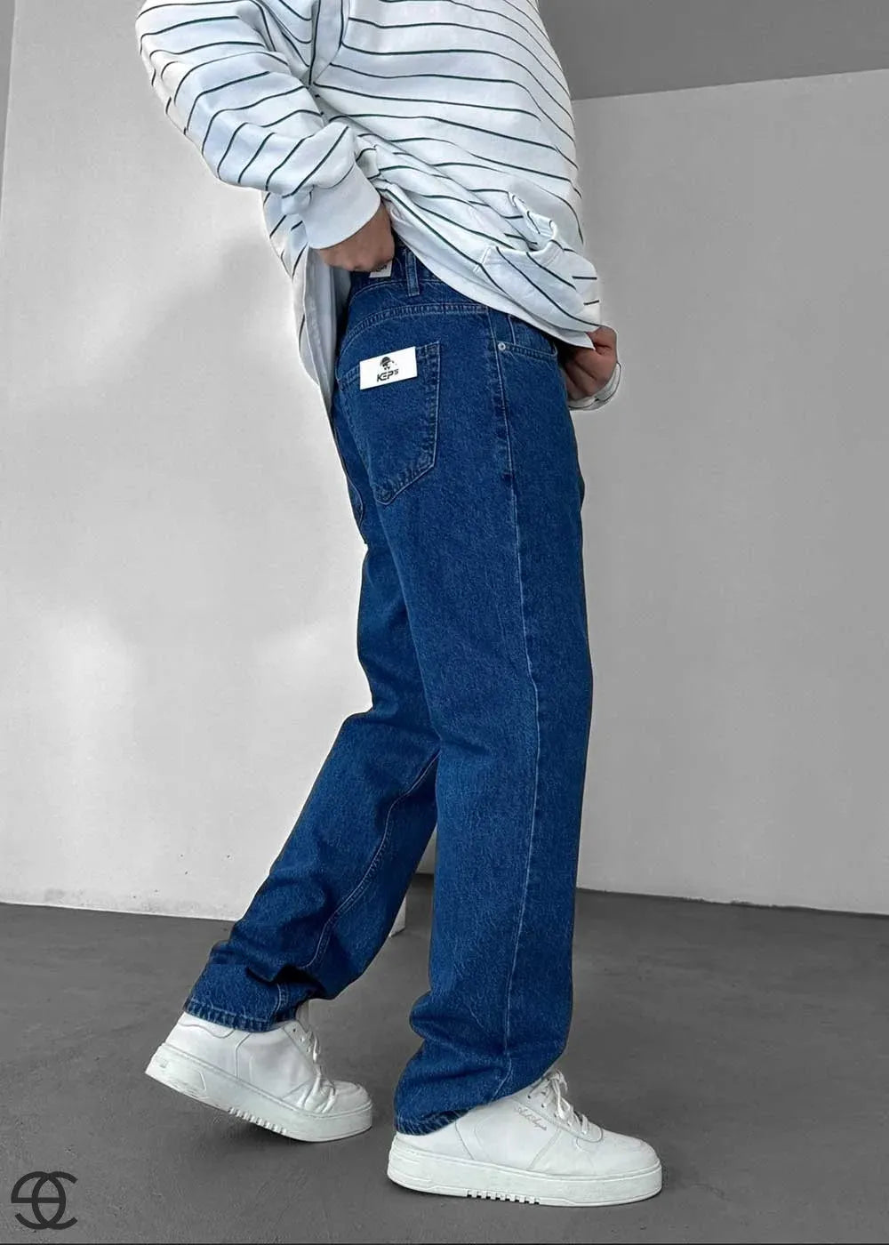 Baggy Denim Τζιν Παντελόνι – Σκούρο Μπλε – 4