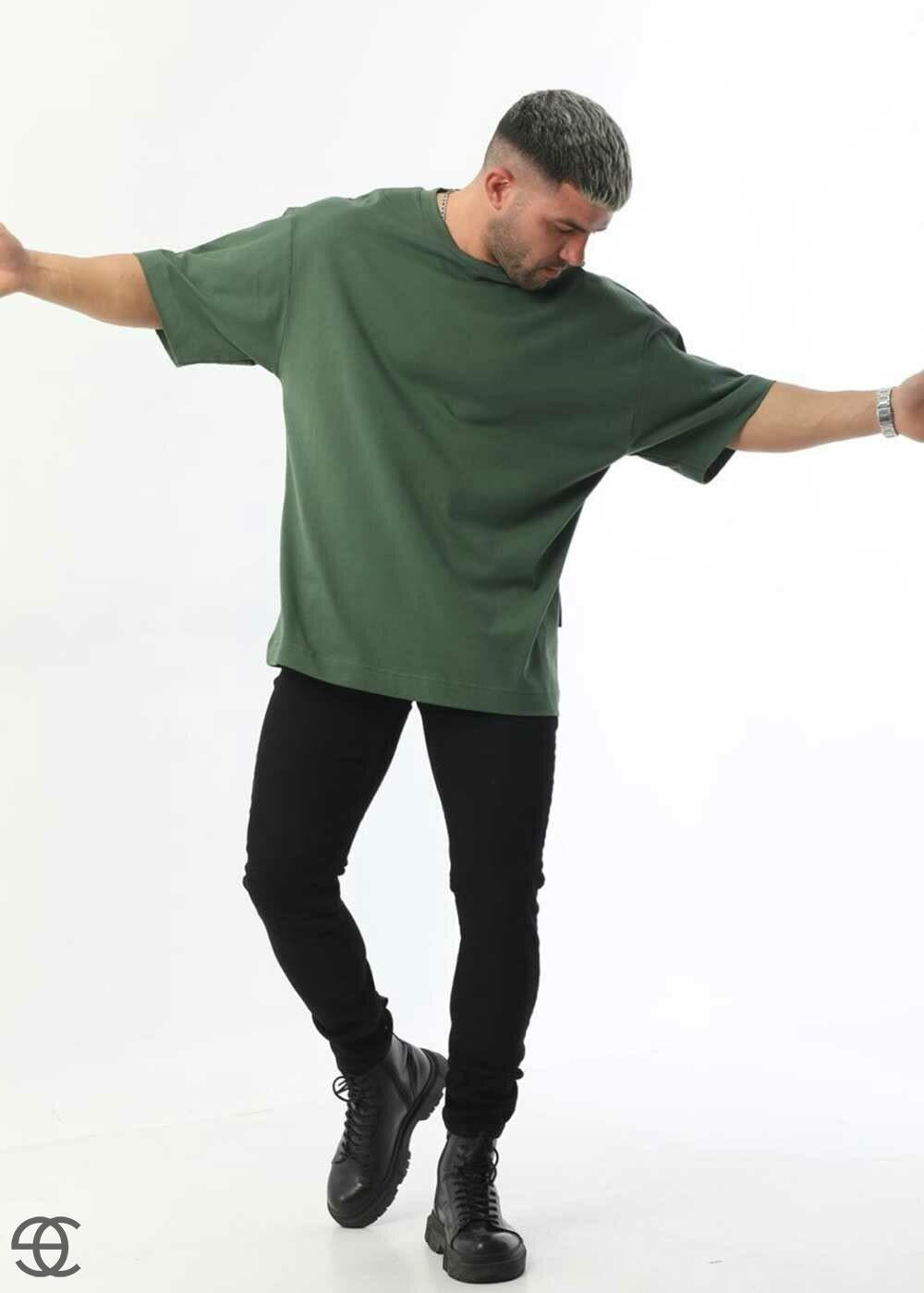 Basic Oversized T-shirt – Πράσινο – 5