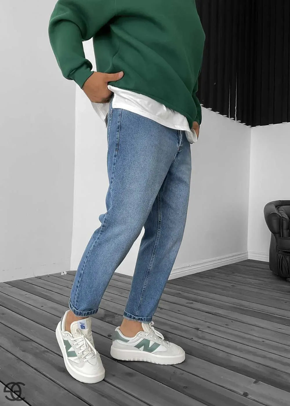 Παντελόνι Τζιν Loose Fit –Ανοιχτό Μπλε – 4