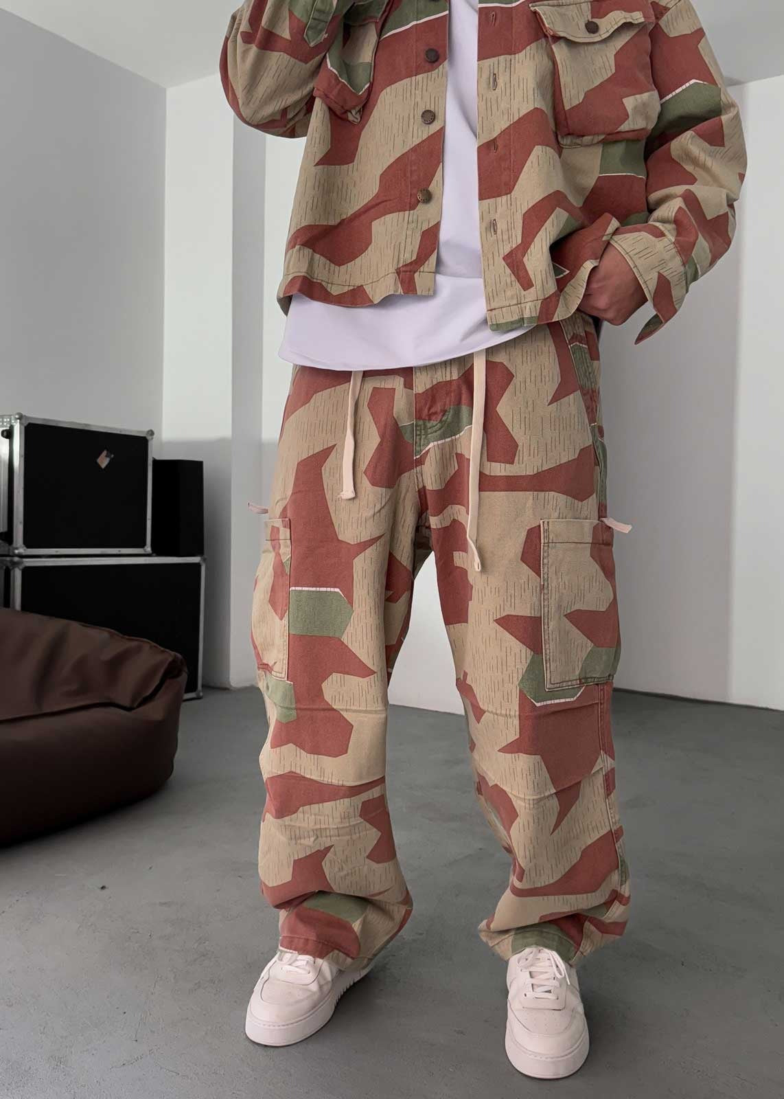 Στρατιωτικό Cargo Camo Relax Baggy – Κεραμιδί – 5