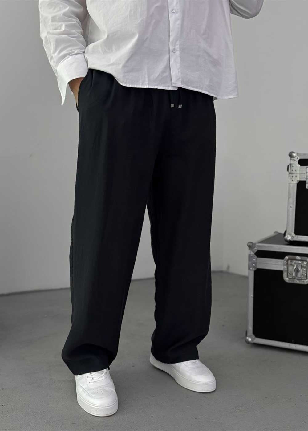 Lightweight Tensel Baggy Παντελόνι – Μαύρο – 5