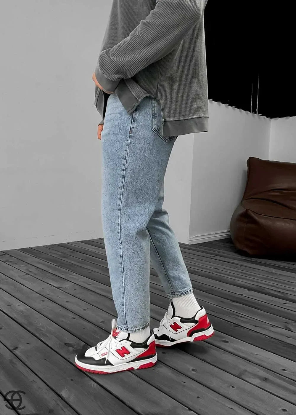 Παντελόνι Τζιν Loose Fit Ρετρό Γαλάζιο – 6