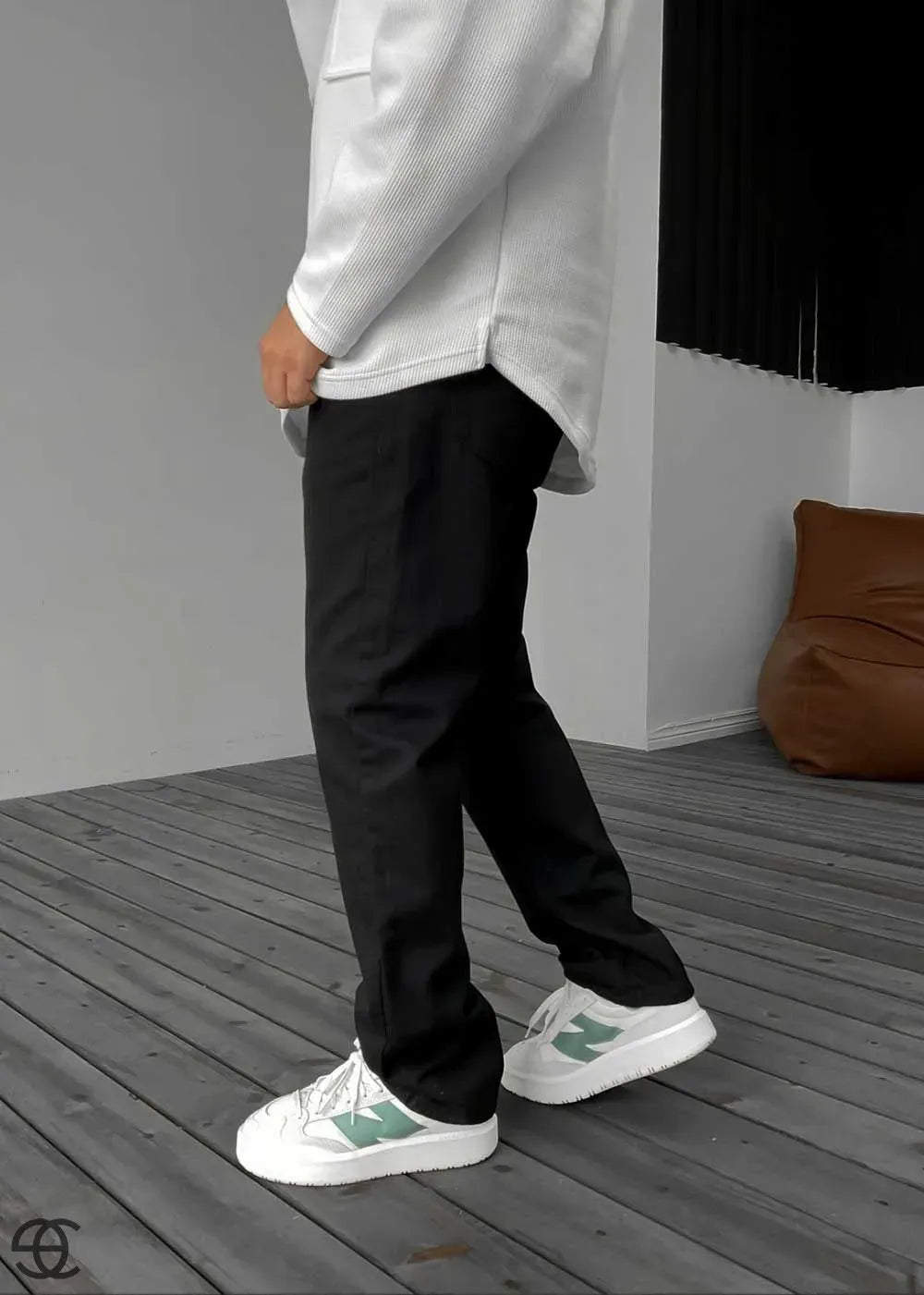 Basic Παντελόνι Τζιν Baggy – Μαύρο – 2