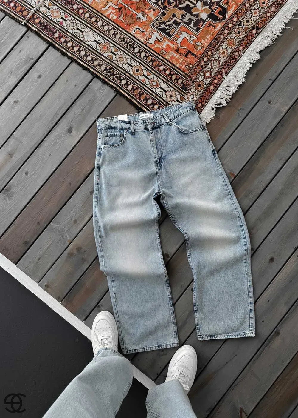 Παντελόνι Relax Baggy - Γαλάζιο Επεξεργασμένο – 6