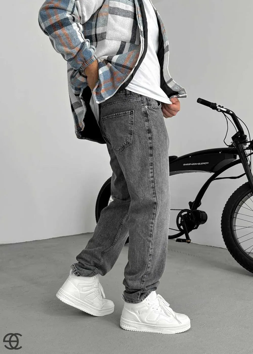 Παντελόνι Baggy Jean- Γκρι – 5