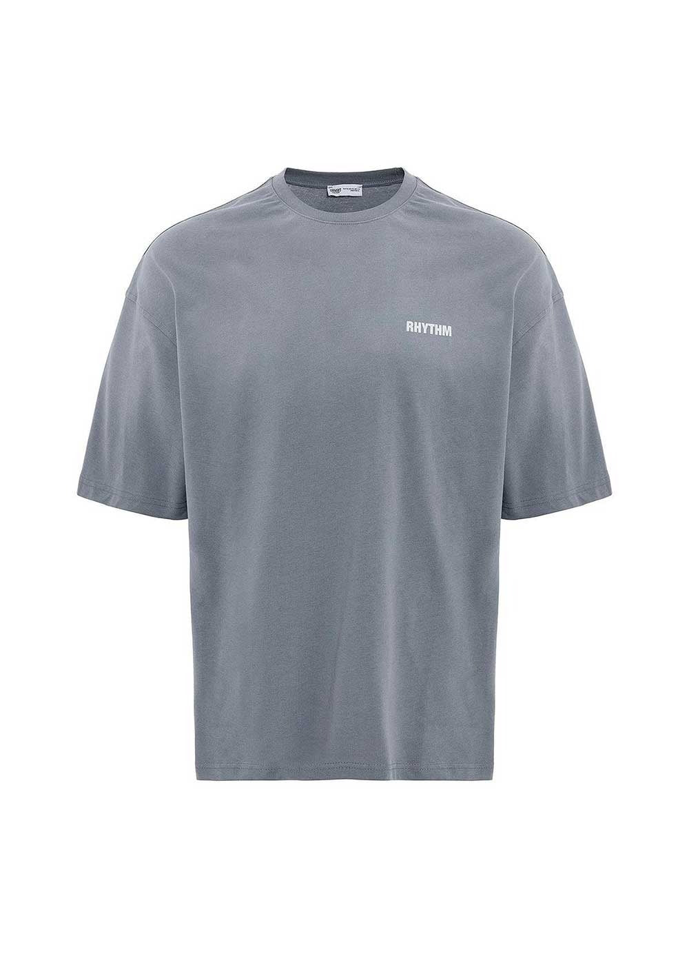 Rhythm Oversized T-Shirt σε Ξεβαμμένη Όψη – Σταχτί – 6