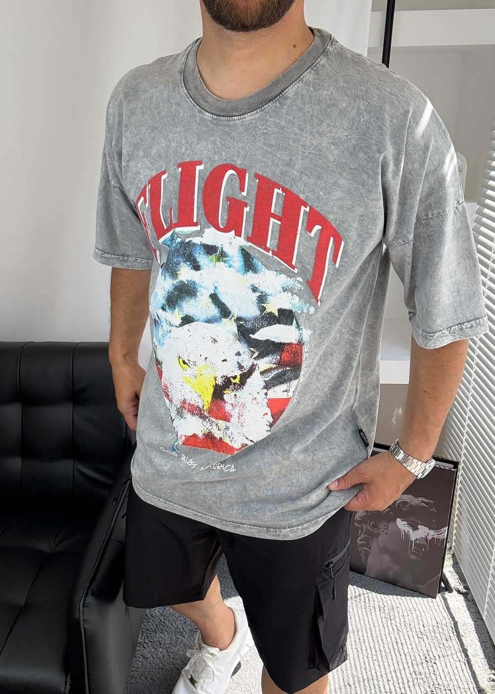 Relax T-Shirt Flight – Γκρι – 5