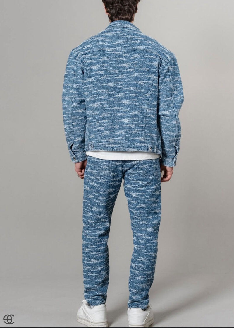 Signature Textured Denim Σετ – Μπλε – 4