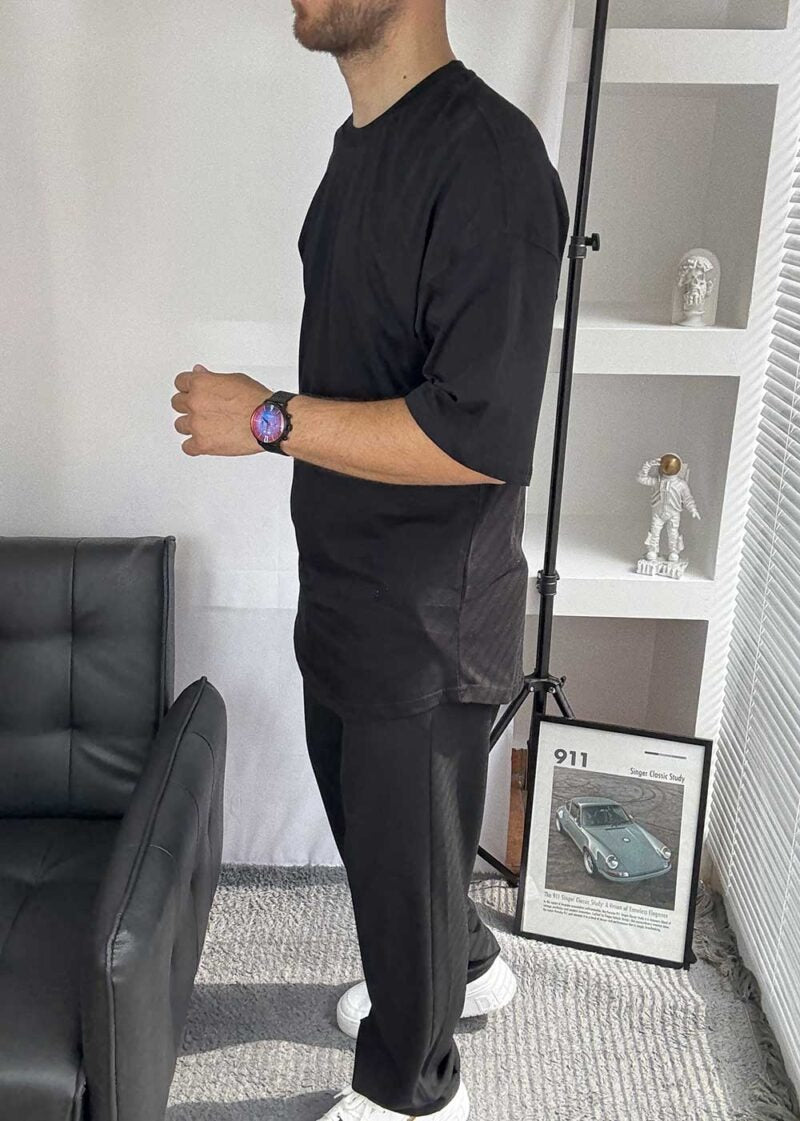 Basic T-Shirt Long Edition – Μαύρο – 6