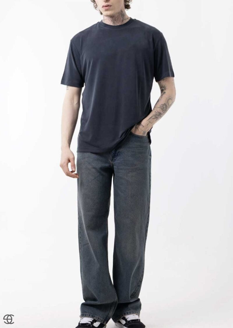 Modal Suprem T-Shirt Κανονικής Γραμμής – Ανθρακί – 5