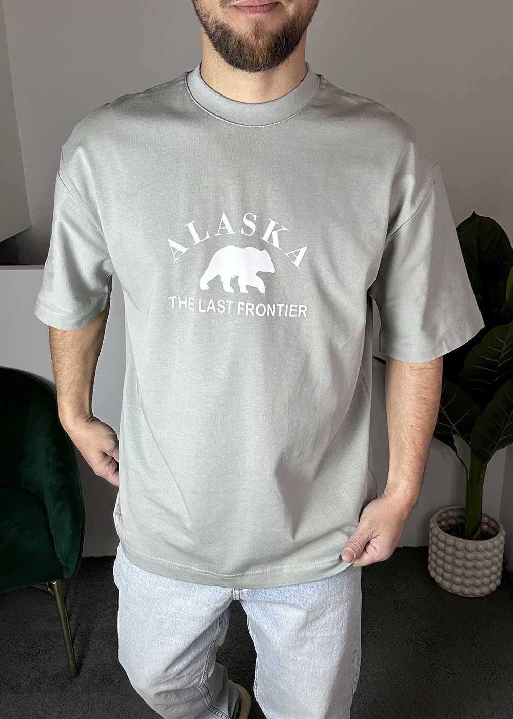 Oversized T-Shirt ALASKA - Γκρι – 3
