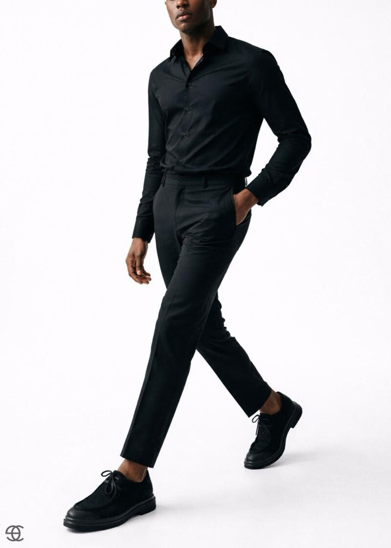 Premium Suede Chunky Derby – Μαύρο – 2