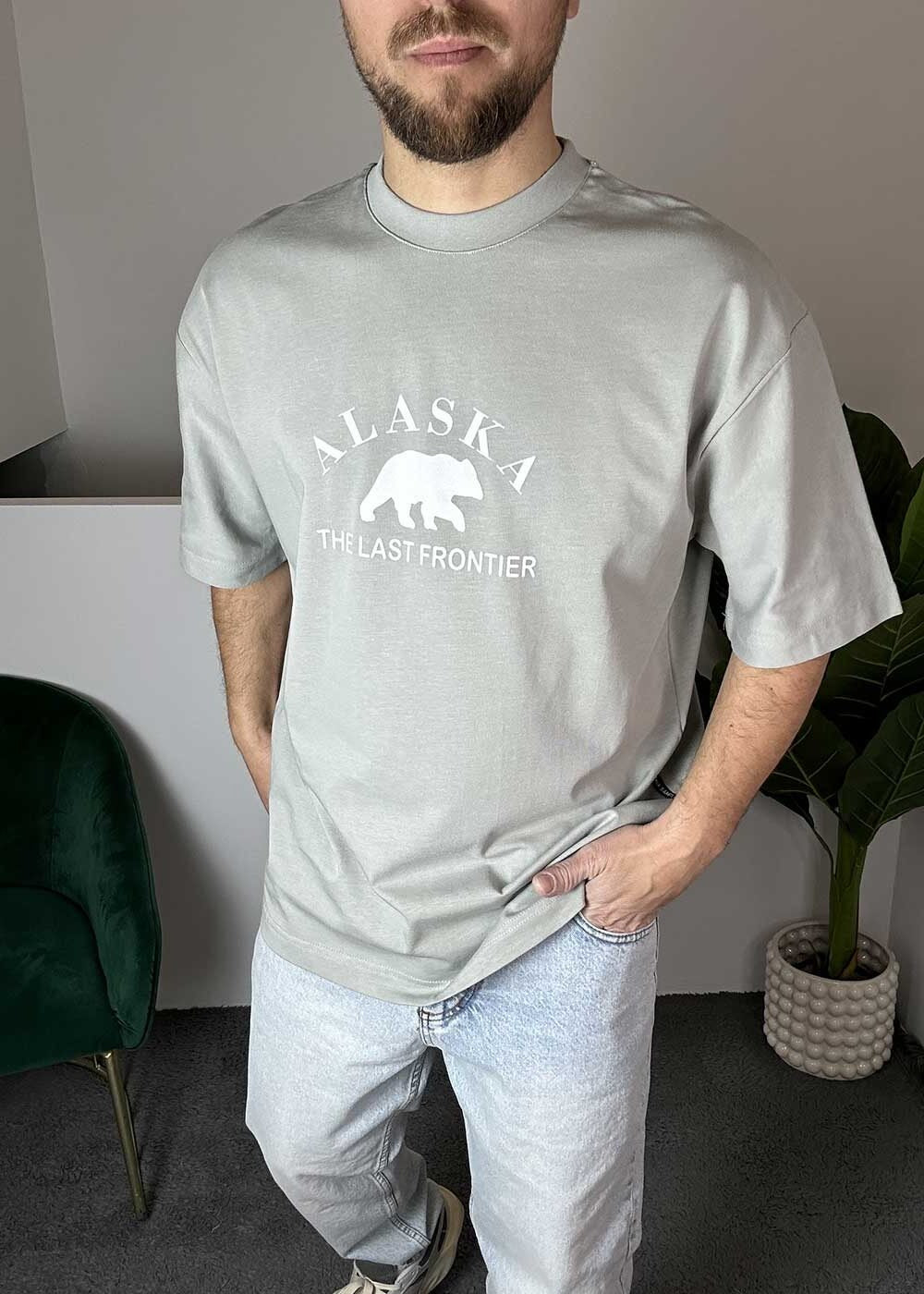 Oversized T-Shirt ALASKA - Γκρι