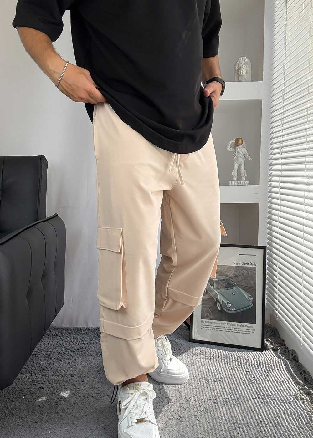 Parachute Cargo Παντελόνι Με Stopper Στο Τελείωμα – Μπεζ – 8