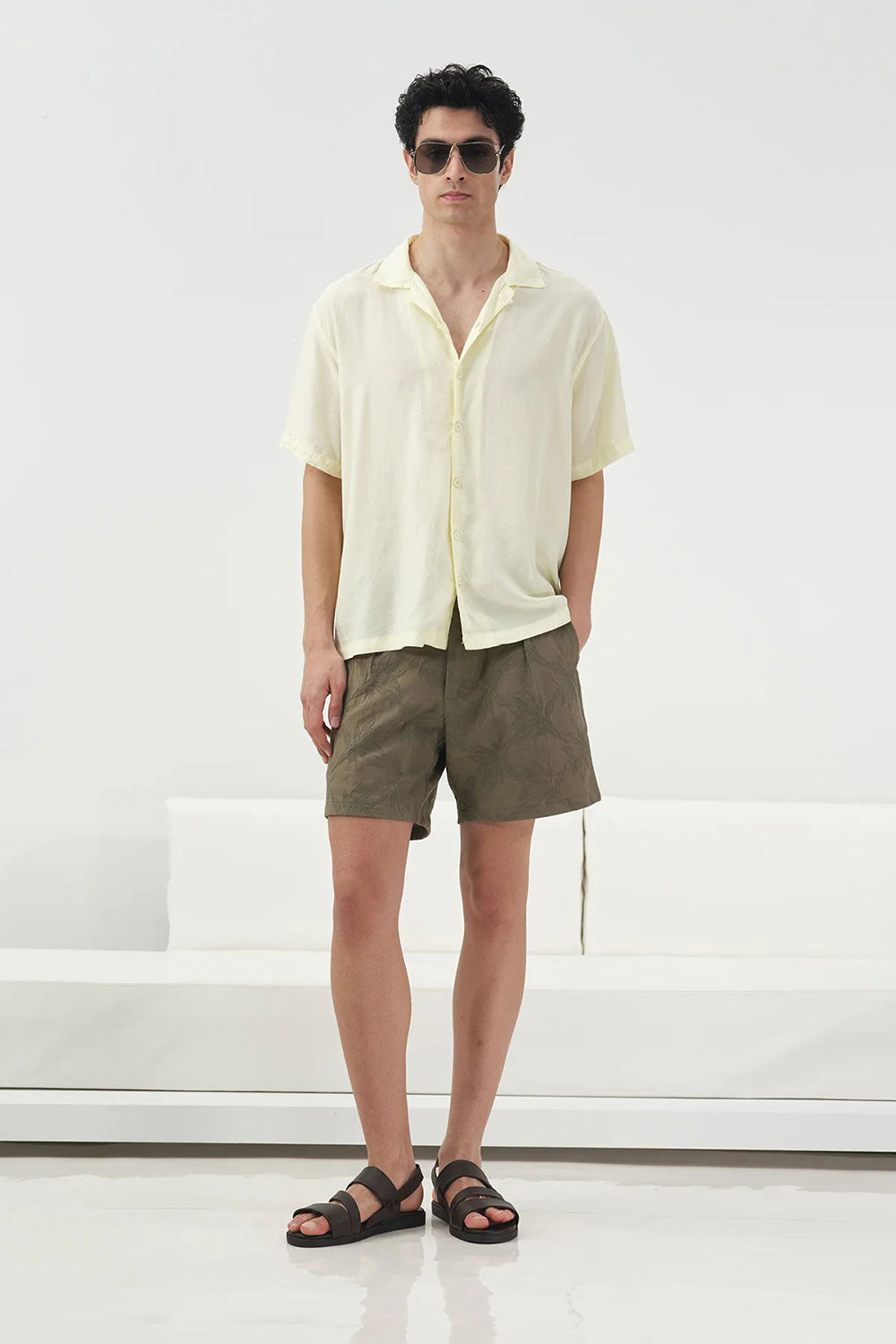 Πουκάμισο Tencel Urban Resort Studio – Κίτρινο