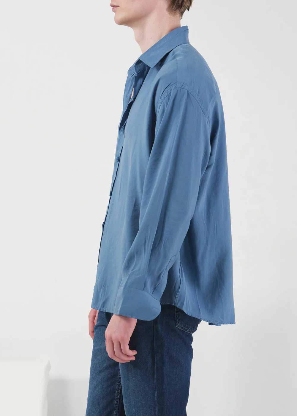 GG Oversized Modal Πουκάμισο – Πετρόλ – 2