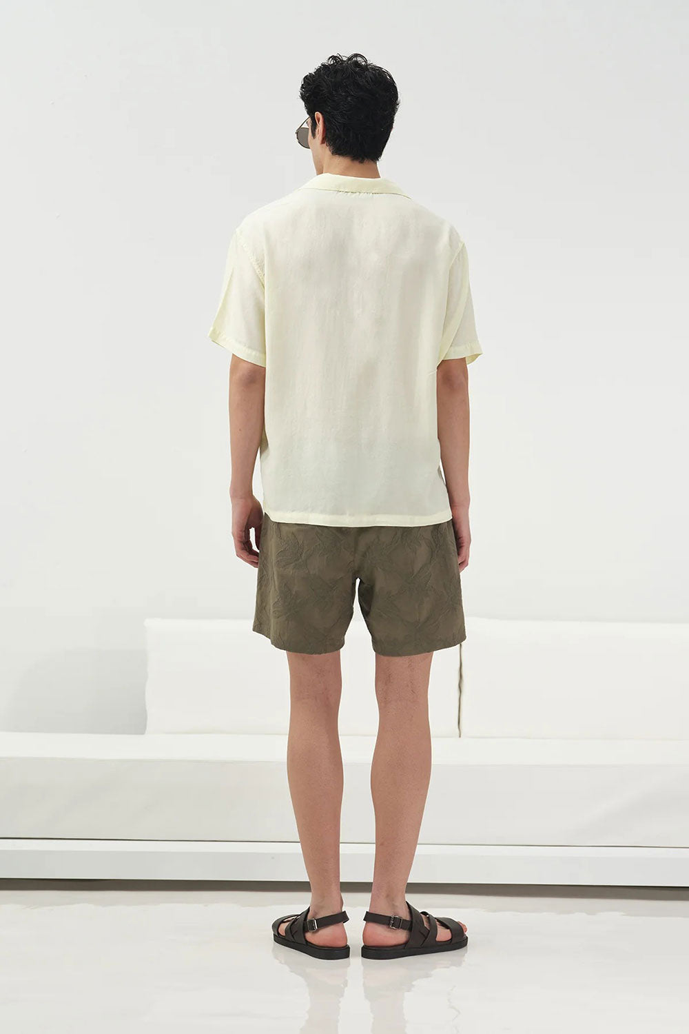Πουκάμισο Tencel Urban Resort Studio – Κίτρινο