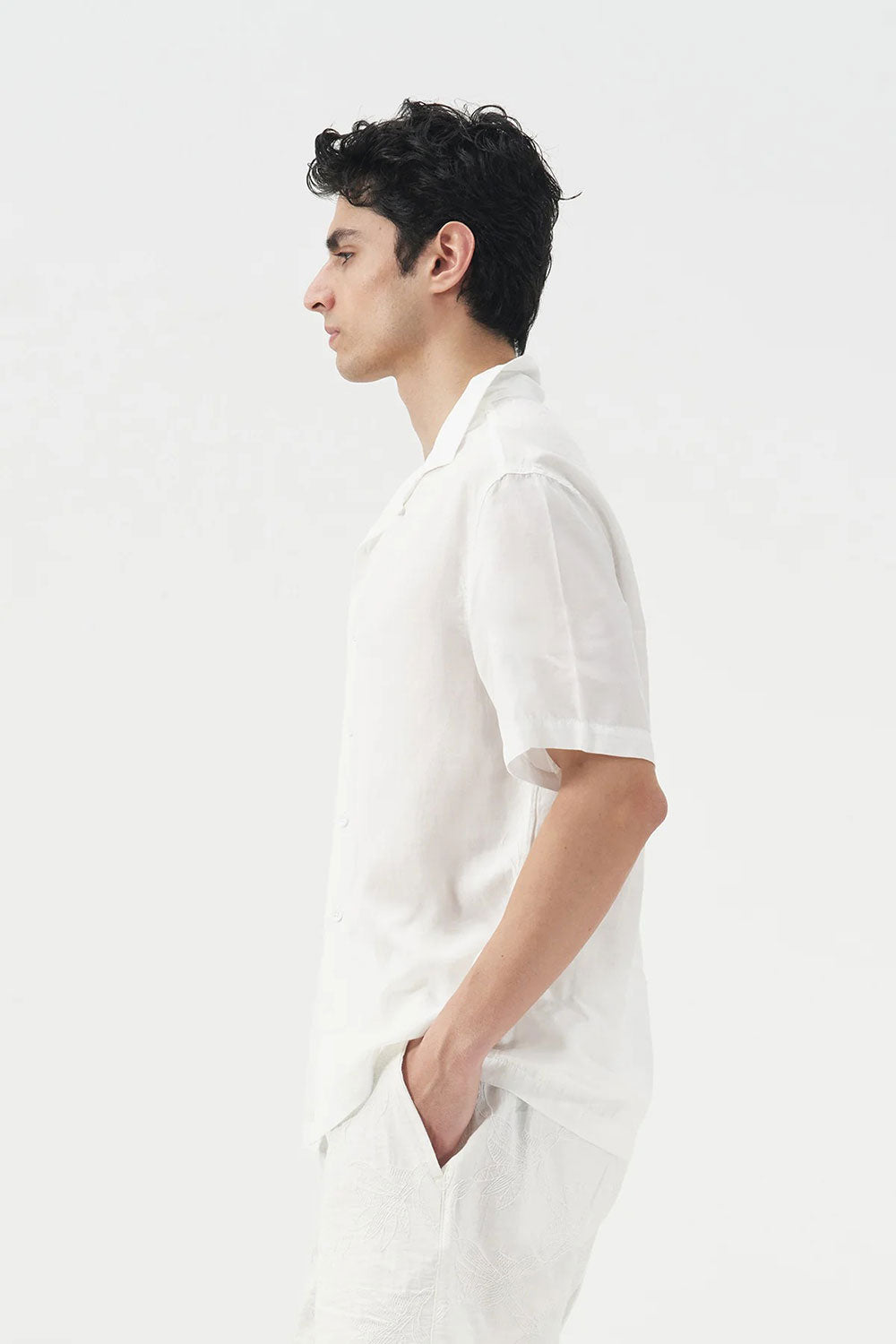 Πουκάμισο Tencel Urban Resort Studio – Λευκό