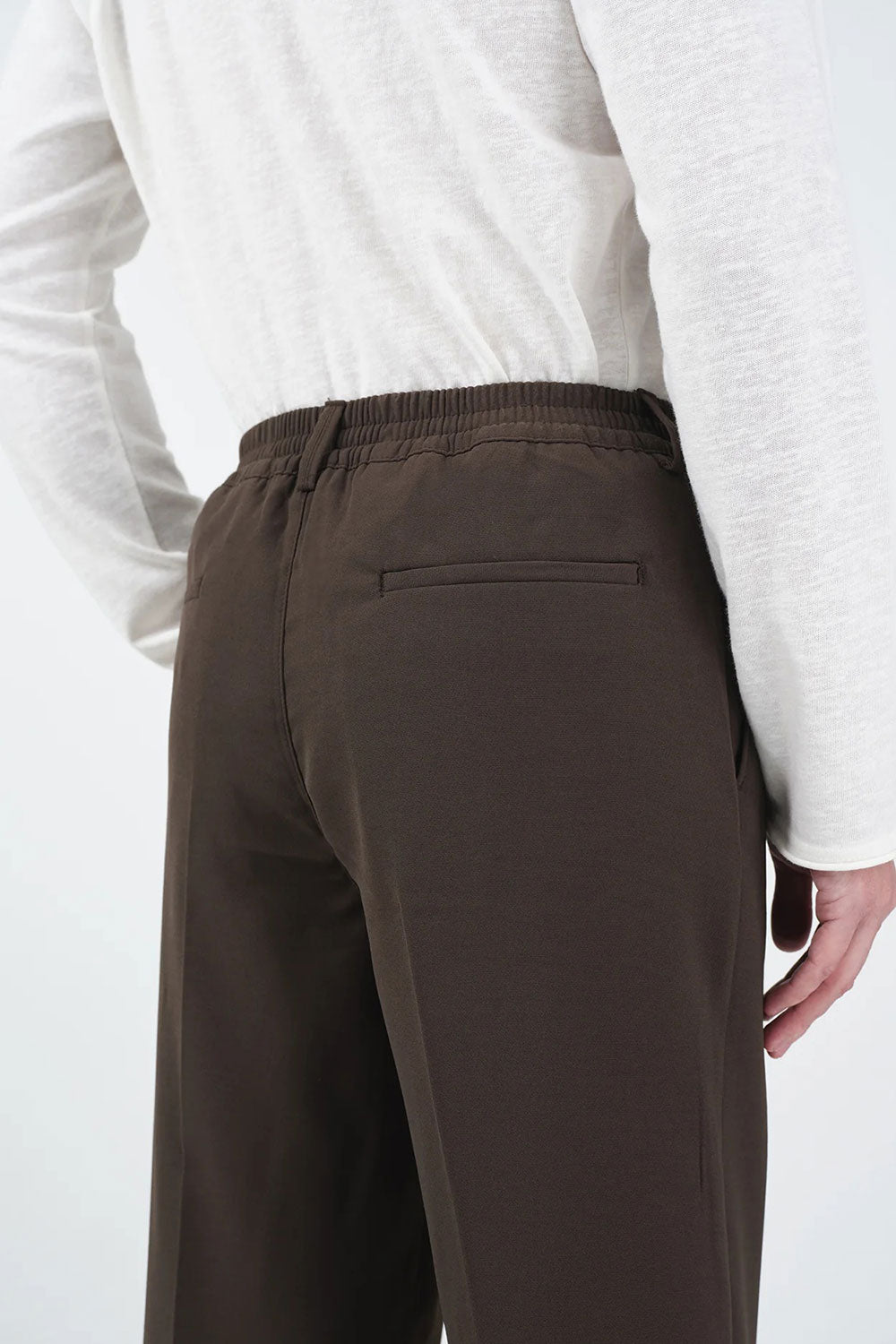 Παντελόνι Tailored Smart Pleated Studio – Καφέ