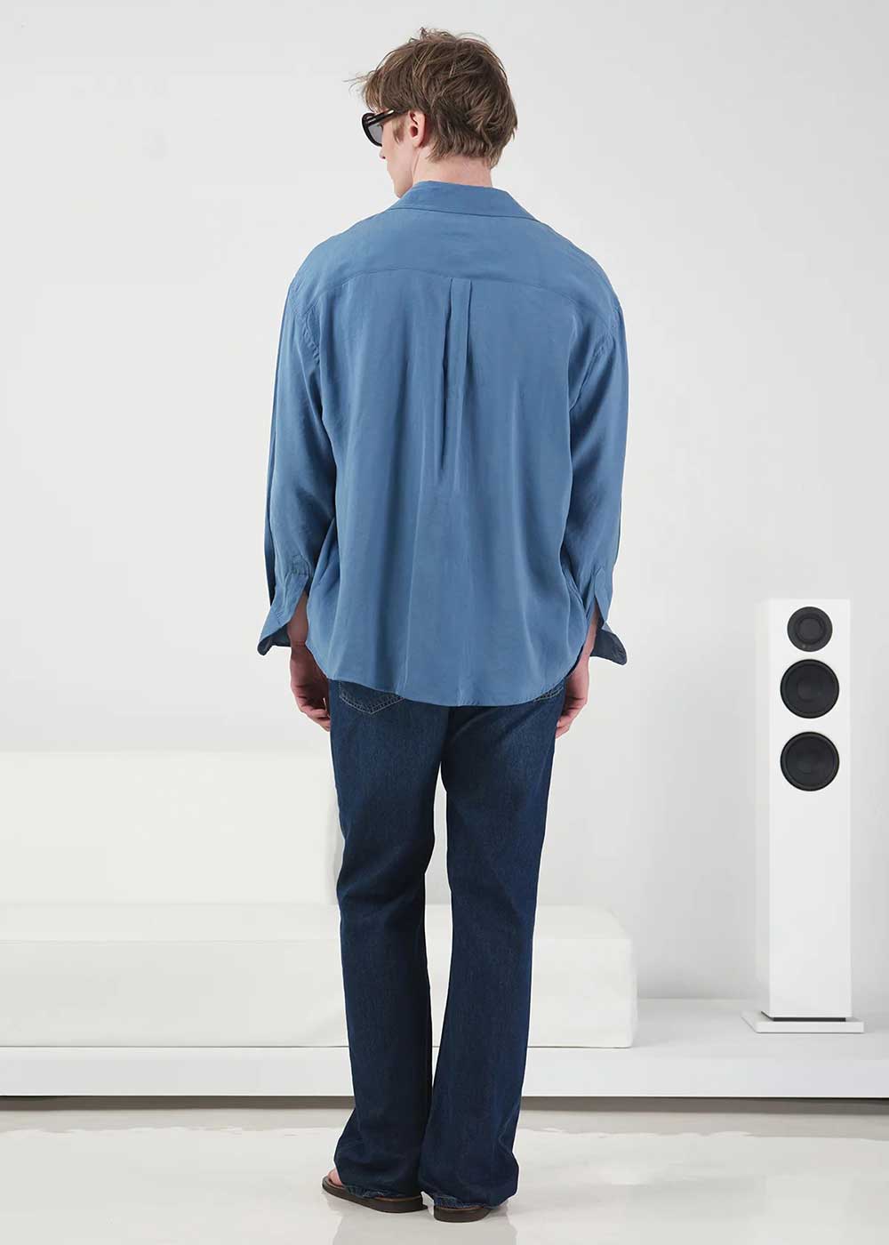 GG Oversized Modal Πουκάμισο – Πετρόλ – 4
