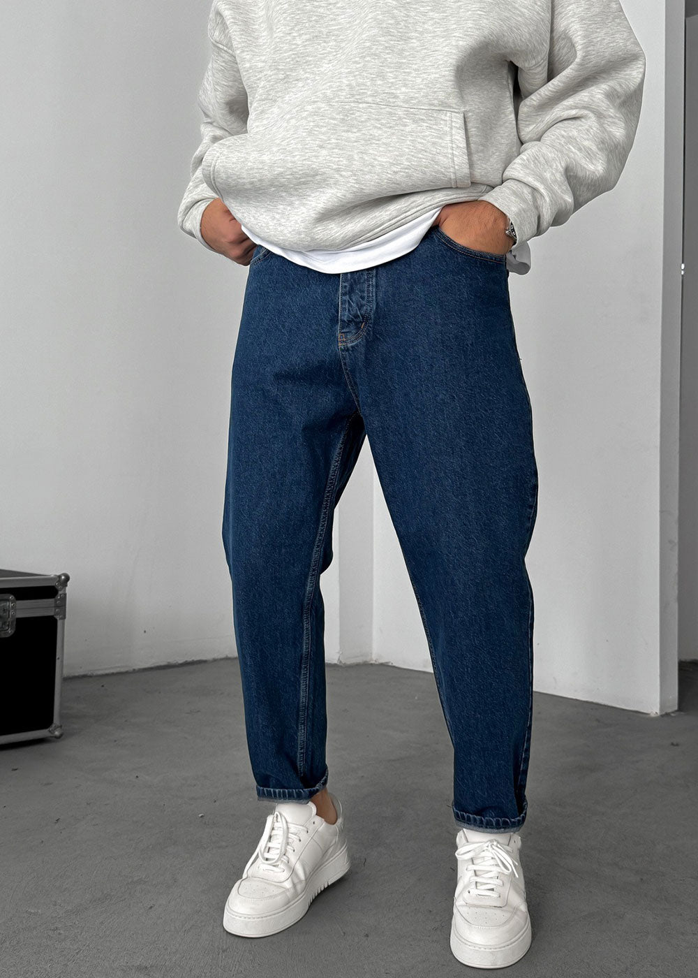 Παντελόνι Τζιν Loose Fit – Σκούρο Μπλε – 6