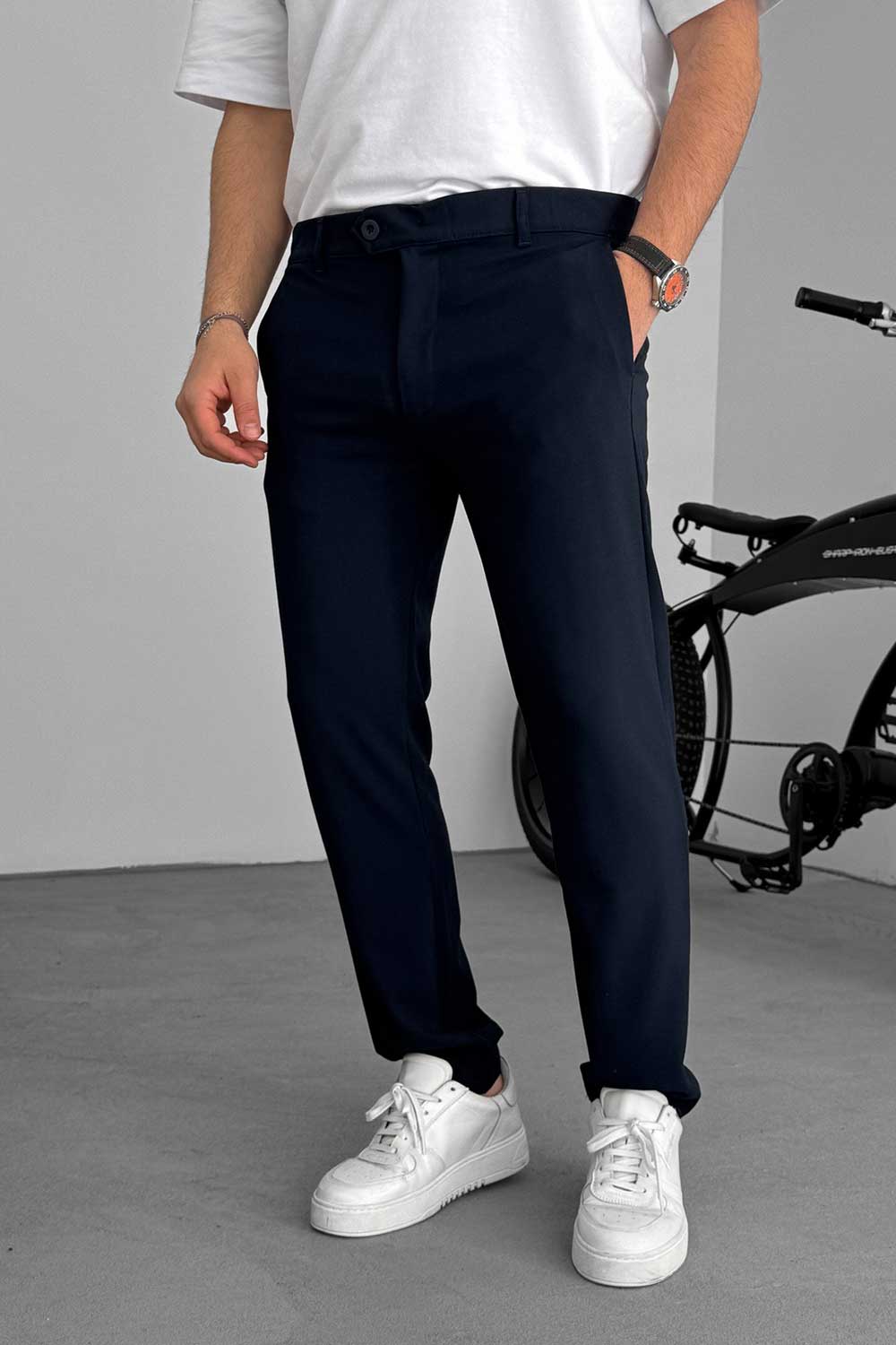 Slim Fit Παντελόνι – Μπλε