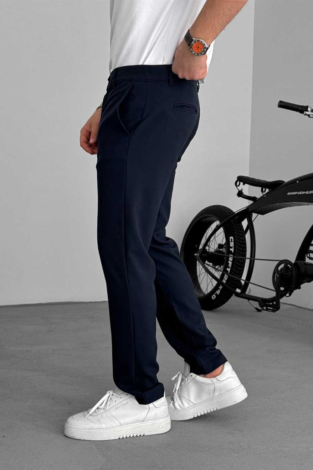 Slim Fit Παντελόνι – Μπλε