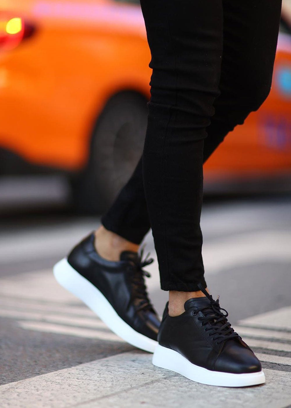 Premium Leather Essential Sneaker – Μαύρο