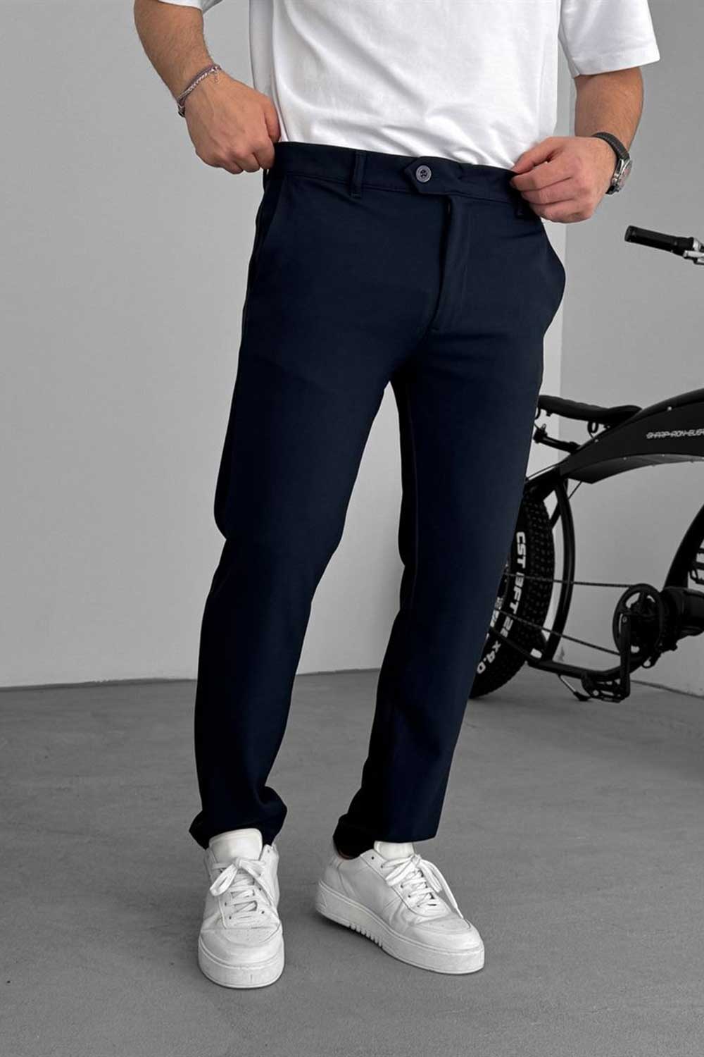 Slim Fit Παντελόνι – Μπλε