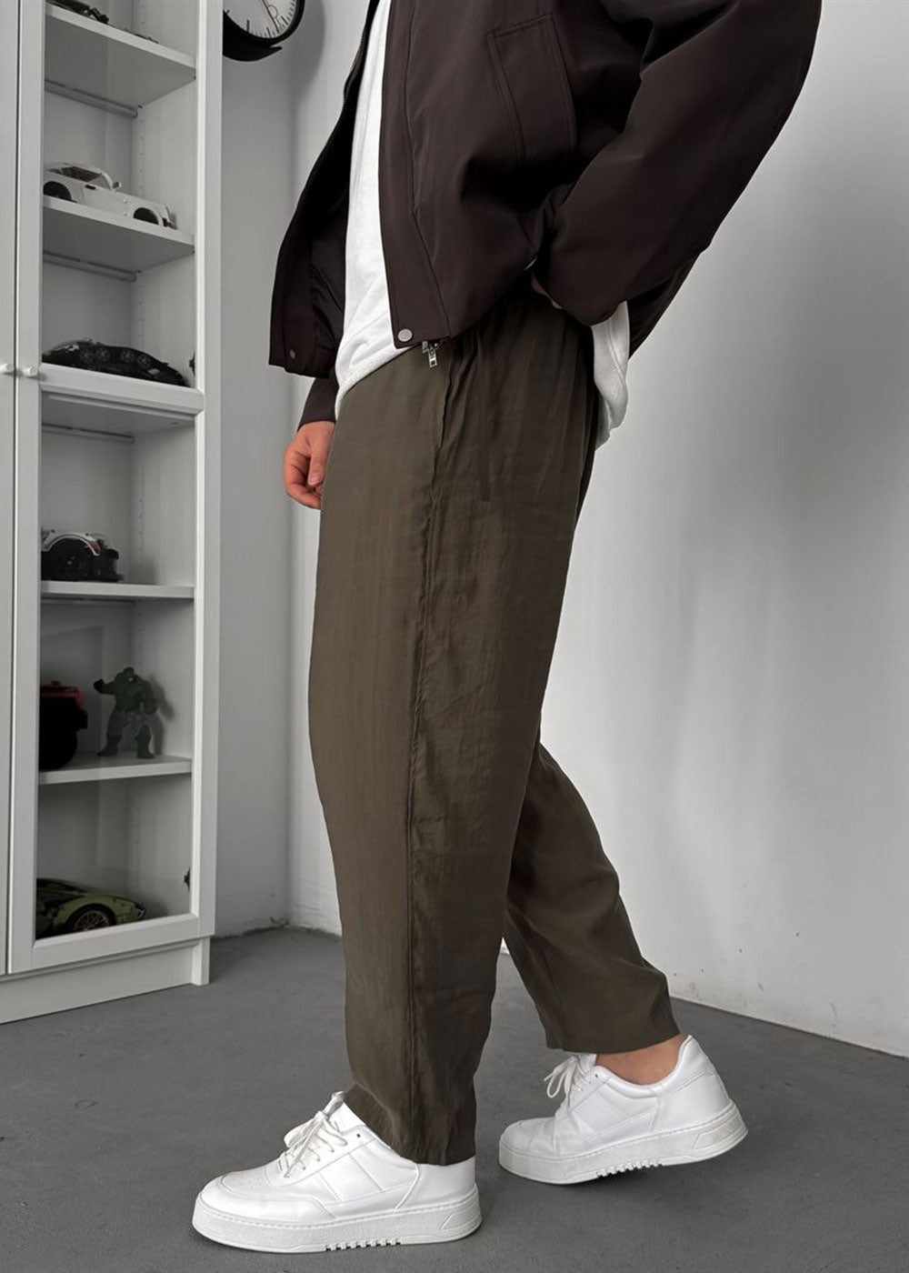 Premium Λεπτό Παντελόνι από Tencel – Χακί