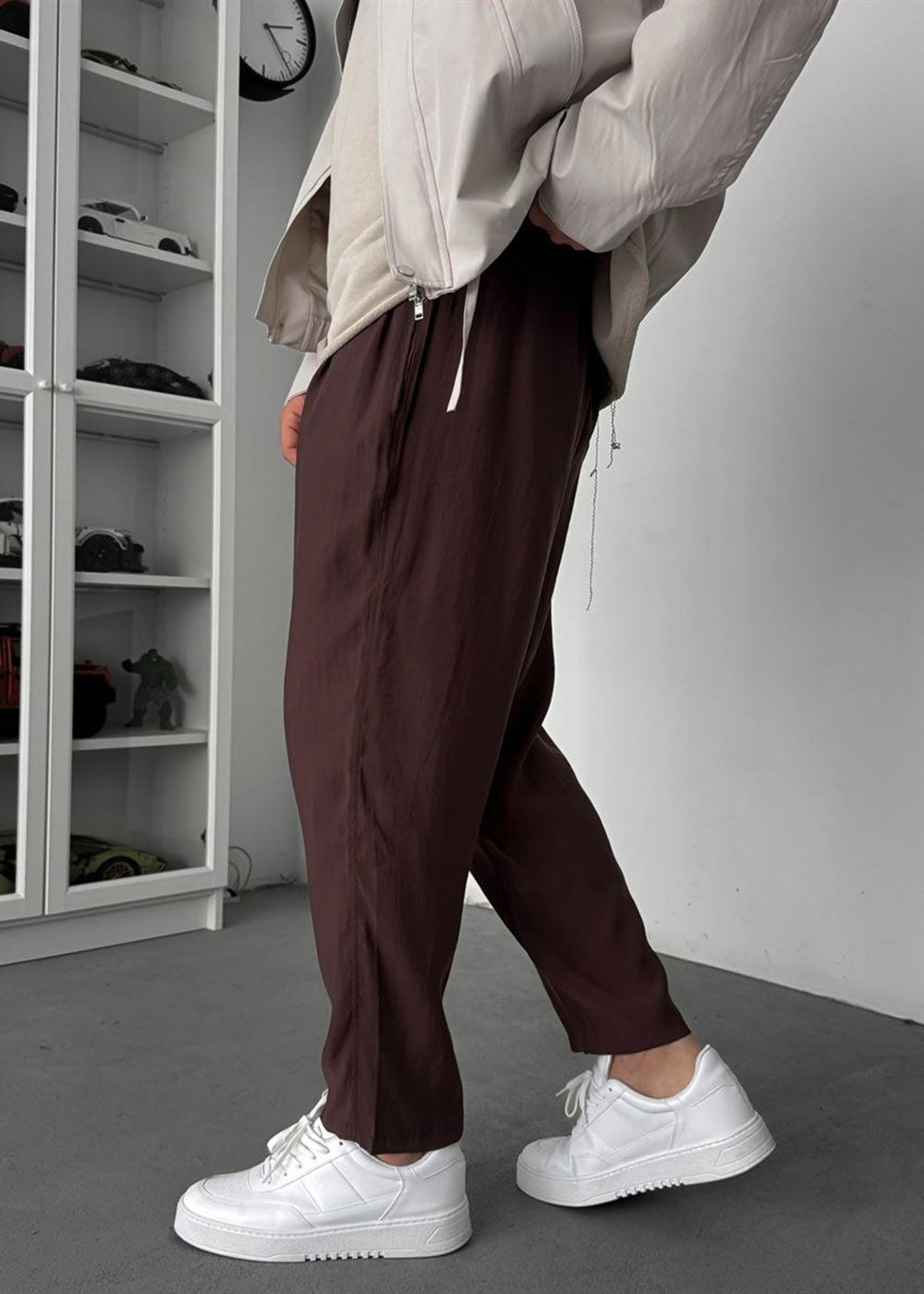 Premium Λεπτό Παντελόνι από Tencel – Καφέ