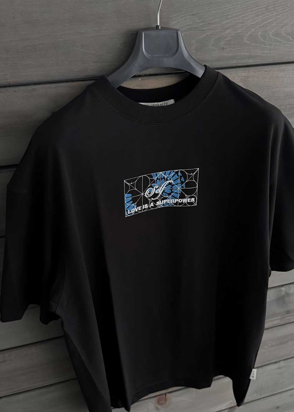 Oversized T-Shirt Self Cathedral – Μαύρο – 5